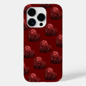 Coques Case-Mate iPhone Parties scintillant cardiaque scintille motif roug (Verso)
