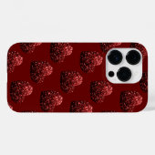 Coques Case-Mate iPhone Parties scintillant cardiaque scintille motif roug (Verso (horizontal))