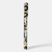 Coques Case-Mate iPhone Parties scintillant chic Leopard Motif Monogramme (Verso / Droite)