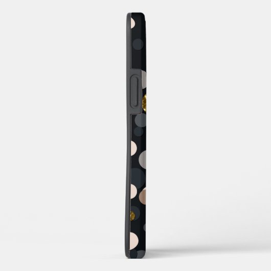 Coques Case-Mate iPhone Parties scintillant Confetti Peach, Maple, Grey an (Verso / Droite)