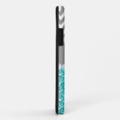 COQUES Case-Mate iPhone PARTIES SCINTILLANT D'AQUA, CHEVRON GRIS, MONOGRAM (Dos/Droite)