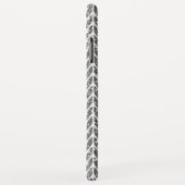 Coques Case-Mate iPhone Parties scintillant d'argent Chevrons style Knit I (Dos/Droite)