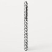 Coques Case-Mate iPhone Parties scintillant d'argent Chevrons style Knit I (Dos/Gauche)