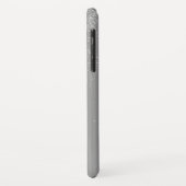 Coques Case-Mate iPhone Parties scintillant d'argent et monogramme étincel (Dos/Gauche)
