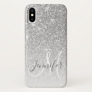 Case-Mate iPhone Case Parties scintillant d'argent gris-gris Sparkor Nom