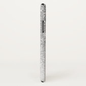 Coques Case-Mate iPhone Parties scintillant d'argent gris-gris Sparkor Nom (Dos/Droite)