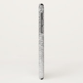 Coques Case-Mate iPhone Parties scintillant d'argent gris-gris Sparkor Nom (Dos/Gauche)