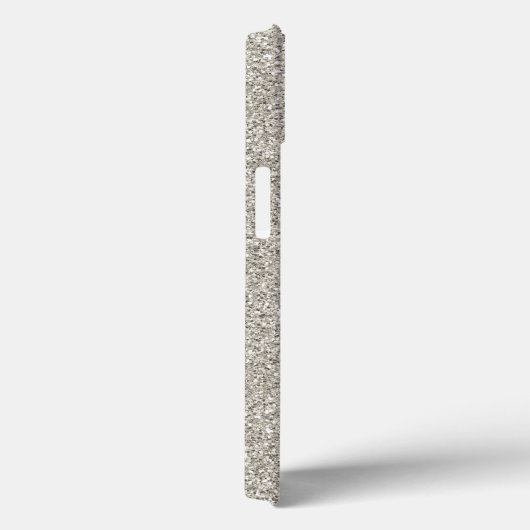 Coques Case-Mate iPhone Parties scintillant d'argent INITIALES Glam Luxe C (Verso / Droite)