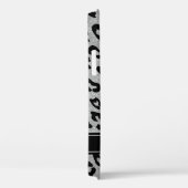 Coques Case-Mate iPhone Parties scintillant d'argent personnalisée leopard (Verso / Droite)