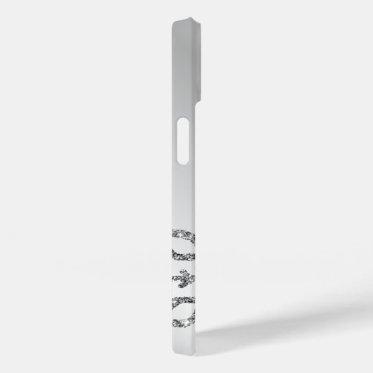 Coques Case-Mate iPhone Parties scintillant d'argent personnalisée Snowfla (Verso / Droite)