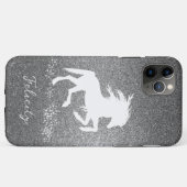 Coques Case-Mate iPhone Parties scintillant d'argent Unicorn Coque-Mate co (Dos (Horizontal))