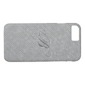 Coques Case-Mate iPhone Parties scintillant de diamants blancs monogrammes (Dos (Horizontal))