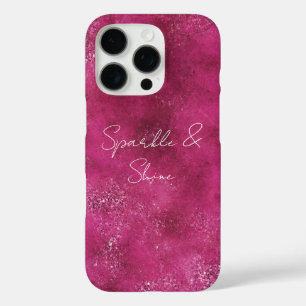 Coques iPhone 16 Pro Parties scintillant de glam Abstraite rose Fille