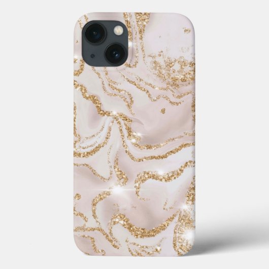 Coques Case-Mate iPhone Parties scintillant de luxe en marbre (Verso)