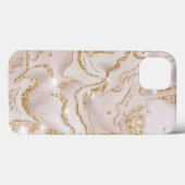 Coques Case-Mate iPhone Parties scintillant de luxe en marbre (Verso (horizontal))