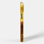 Coques Case-Mate iPhone Parties scintillant de luxe jaune monogramme (Verso / Droite)