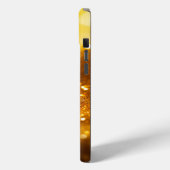 Coques Case-Mate iPhone Parties scintillant de luxe jaune monogramme (Verso / Gauche)