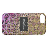 Coques Case-Mate iPhone Parties scintillant de Poster de animal Leopard d' (Dos (Horizontal))