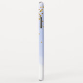 Coques Case-Mate iPhone Parties scintillant d'huile d'aquarelle bleu Confe (Dos/Droite)