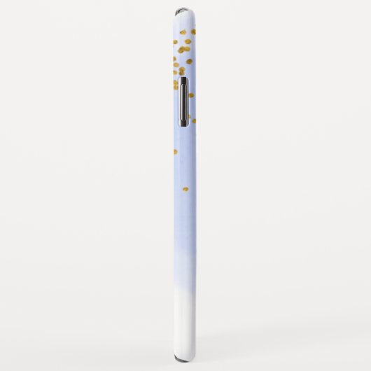 Coques Case-Mate iPhone Parties scintillant d'huile d'aquarelle bleu Confe (Dos/Droite)