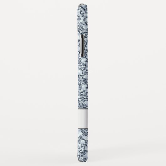 Coques Case-Mate iPhone Parties scintillant Diamants croisés en argent (Dos/Droite)