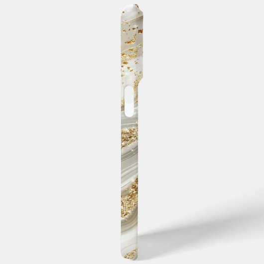 Coques Case-Mate iPhone Parties scintillant d'or Abstrait marbre Motif Mon (Verso / Droite)