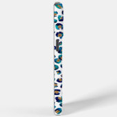 Coques Case-Mate iPhone Parties scintillant d'or bleu Motif Leopard (Verso / Droite)