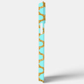 Coques Case-Mate iPhone Parties scintillant d'or Faux moderne Mosaic Quatr (Verso / Droite)