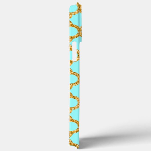 Coques Case-Mate iPhone Parties scintillant d'or Faux moderne Mosaic Quatr (Verso / Droite)