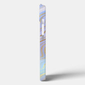 Coques Case-Mate iPhone Parties scintillant d'or Iridescente Marbre Agate  (Verso / Gauche)