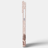 Coques Case-Mate iPhone Parties scintillant d'or moderne Blush Rose Luxe F (Verso / Gauche)