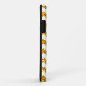 Coques Case-Mate iPhone Parties scintillant d'or Motif Chevron (Dos/Droite)