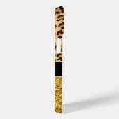 Coques Case-Mate iPhone Parties scintillant d'or motif Leopard (Verso / Droite)