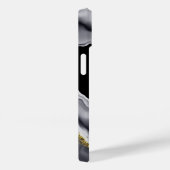 Coques Case-Mate iPhone Parties scintillant d'or Noir Personnaliser (Verso / Droite)