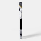 Coques Case-Mate iPhone Parties scintillant d'or Noir Personnaliser (Verso / Gauche)