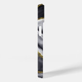 Coques Case-Mate iPhone Parties scintillant d'or Noir Personnaliser (Verso / Droite)