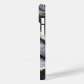 Coques Case-Mate iPhone Parties scintillant d'or Noir Personnaliser (Verso / Gauche)
