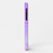 Coques Case-Mate iPhone Parties scintillant d'or Nom photo Marbre violet é (Dos/Gauche)