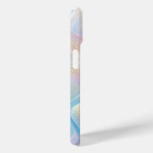 Coques Case-Mate iPhone Parties scintillant d'or Opal Blue Holographic (Verso / Droite)