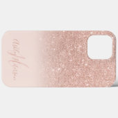 Coques Case-Mate iPhone Parties scintillant d'or rose fillette ombre scint (Verso (horizontal))