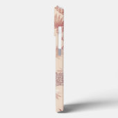 Coques Case-Mate iPhone Parties scintillant d'or Rose moderne Ananas Plage (Verso / Gauche)