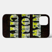 Coques Case-Mate iPhone Parties scintillant d'or Silver de New York (Verso (horizontal))