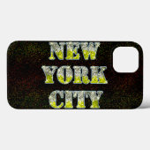 Coques Case-Mate iPhone Parties scintillant d'or Silver de New York (Verso (horizontal))