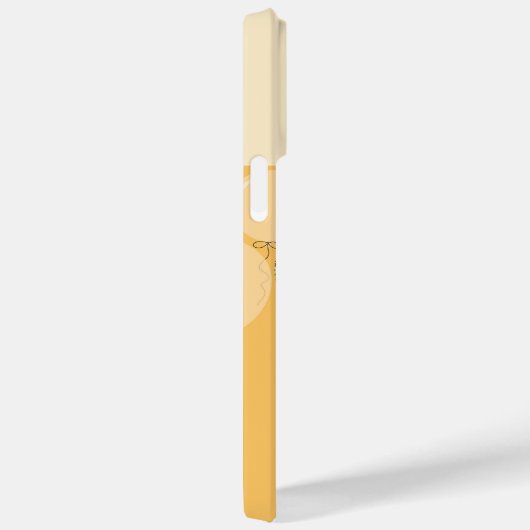 Coques Case-Mate iPhone Parties scintillant dorée et ballons jaunes (Verso / Droite)