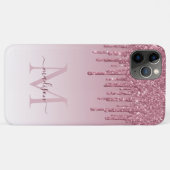 Coques Case-Mate iPhone Parties scintillant dorée rose pâle Glam Sparkle M (Dos (Horizontal))