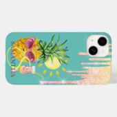 Coques Case-Mate iPhone Parties scintillant Drives Ananas Sun Cocktail Min (Verso (horizontal))