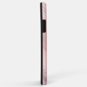 Coques Case-Mate iPhone parties scintillant élégante en marbre rose rose (Dos/Droite)