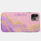 Coques Case-Mate iPhone Parties scintillant élégante monogrammed Nom (Dos (Horizontal))