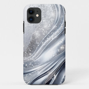 Case-Mate iPhone Case Parties scintillant en argent platine en onde - Co