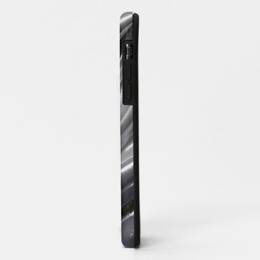 Coques Case-Mate iPhone Parties scintillant en argent Platine foncé - Coqu (Dos/Gauche)